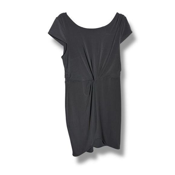 Victoria's Secret little Black Dress Draped Stretch Jersey Scoop Neck Large - Picture 1 of 7